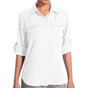 Women's UPF 50 UV Sun Protection Long Sleeve Safari Shirts Quick Dry Hiking